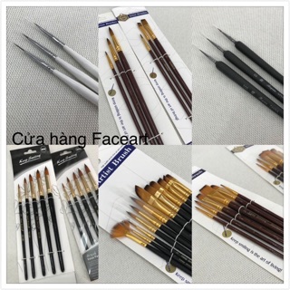 Bộ cọ nét vẽ màu nước / vẽ móng nail - bút lông cọ bản vẽ màu Acrylic/ vẽ Sơn dầu