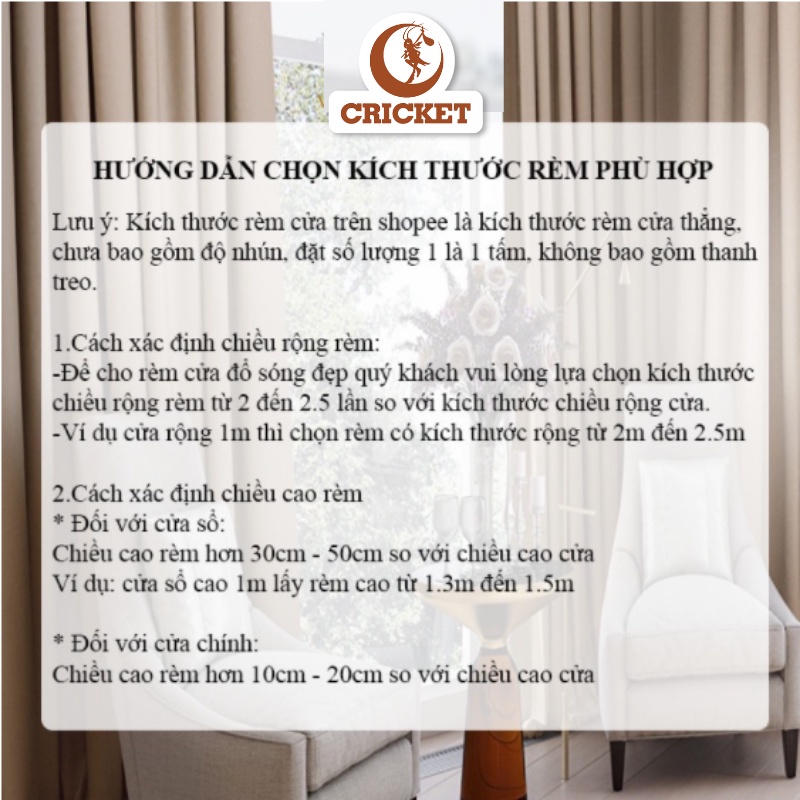 [NHẬN MAY THEO YÊU CẦU] Rèm cửa chính vải cao cấp chống nắng phù hợp trang trí phòng ngủ và phòng khách (VIP03)