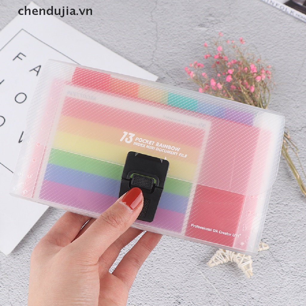 Túi đựng tài liệu / giấy tờ cho văn phòng khổ A6 gồm 13 ngăn