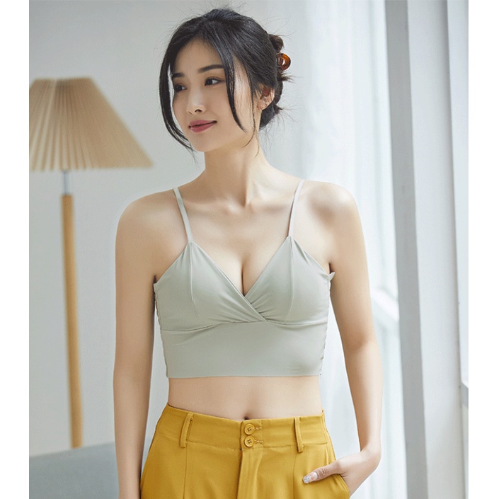 Áo bra nữ 2 dây lưng chun Chichi Bra áo ngực nữ đệm mỏng không gọng nâng ngực tôn dáng vòng 1 - 8841