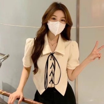 Áo Thun Tay Ngắn Dáng Ôm Phong Cách Thời Trang Hàn Quốc Cho Nữ