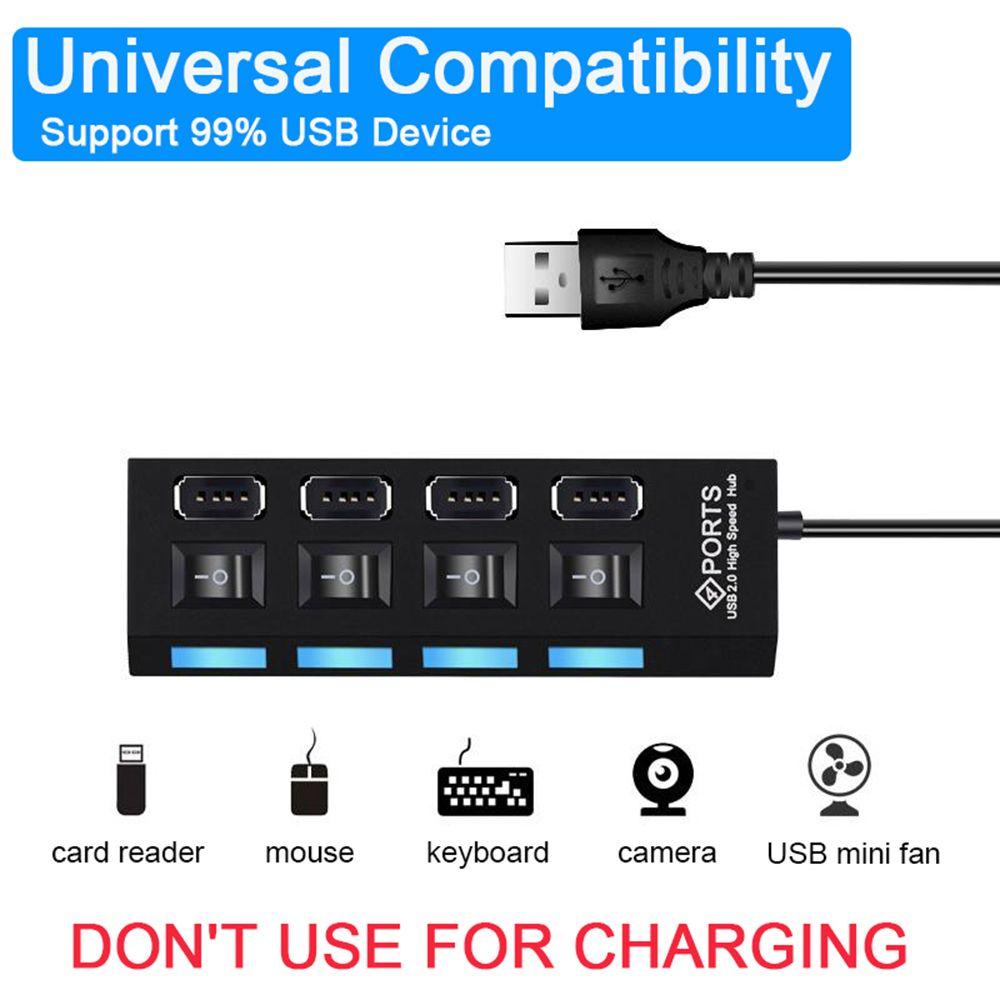 Ổ Cắm USB 2.0 4 Cổng Tốc Độ Cao Có Công Tắc ON / OFF