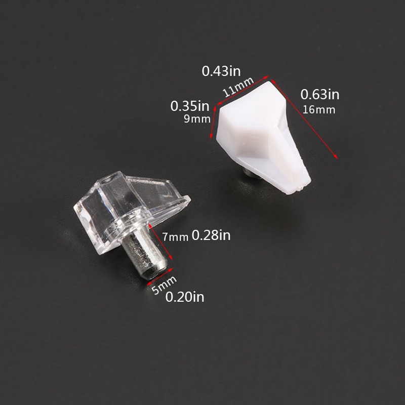 Set 20 đinh tán kèm giá đỡ bằng kim loại đa năng dễ lắp đặt cho kệ gỗ