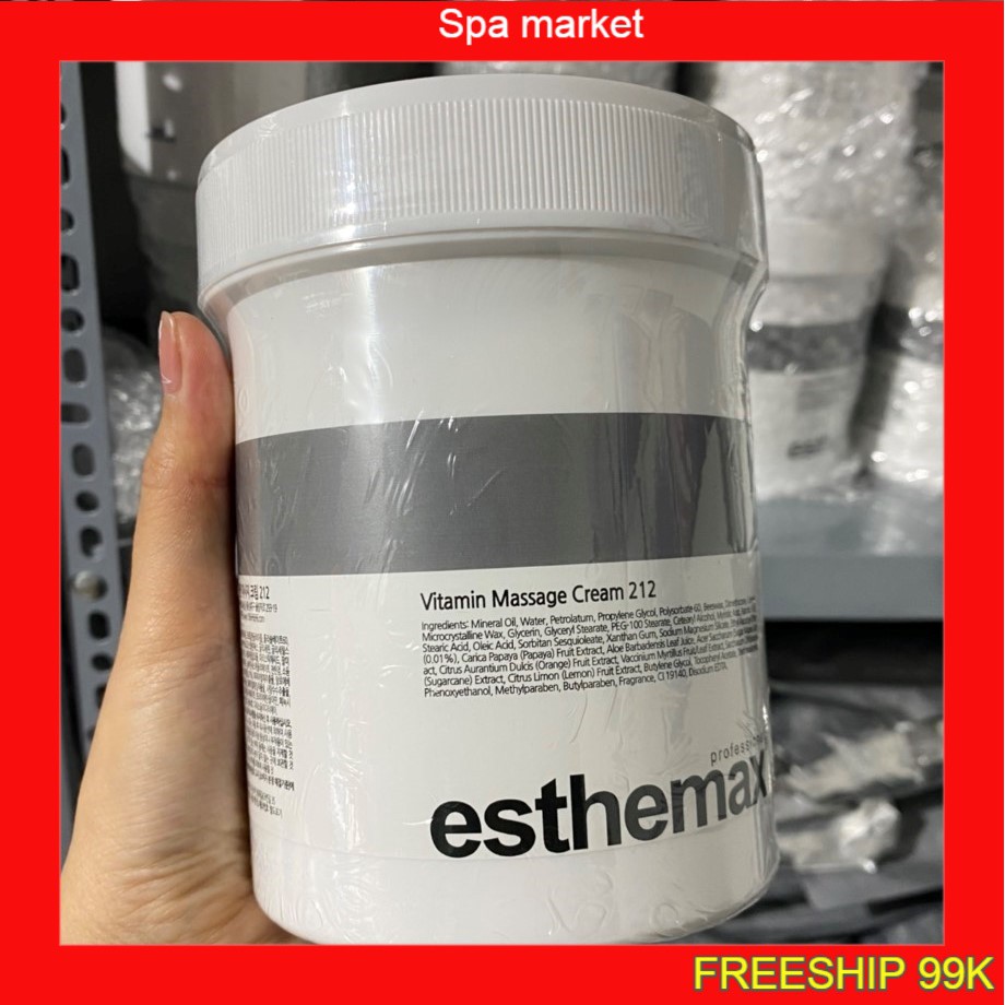Kem massage mặt Esthemax trơn tay tăng sự đàn hồi ngăn ngừa lão hóa cho da hũ 1000g