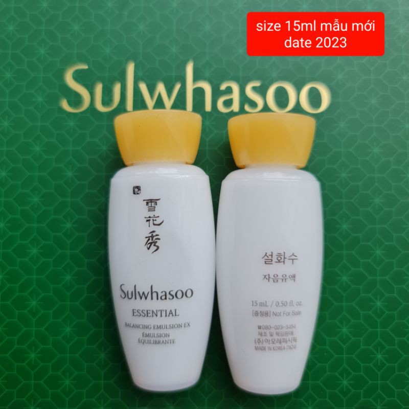 Sữa dưỡng TRẮNG DA, NGĂN NGỪA LÃO HÓA SULWHASOO minisize 15ml