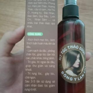 Xịt tóc thảo dược lan chi