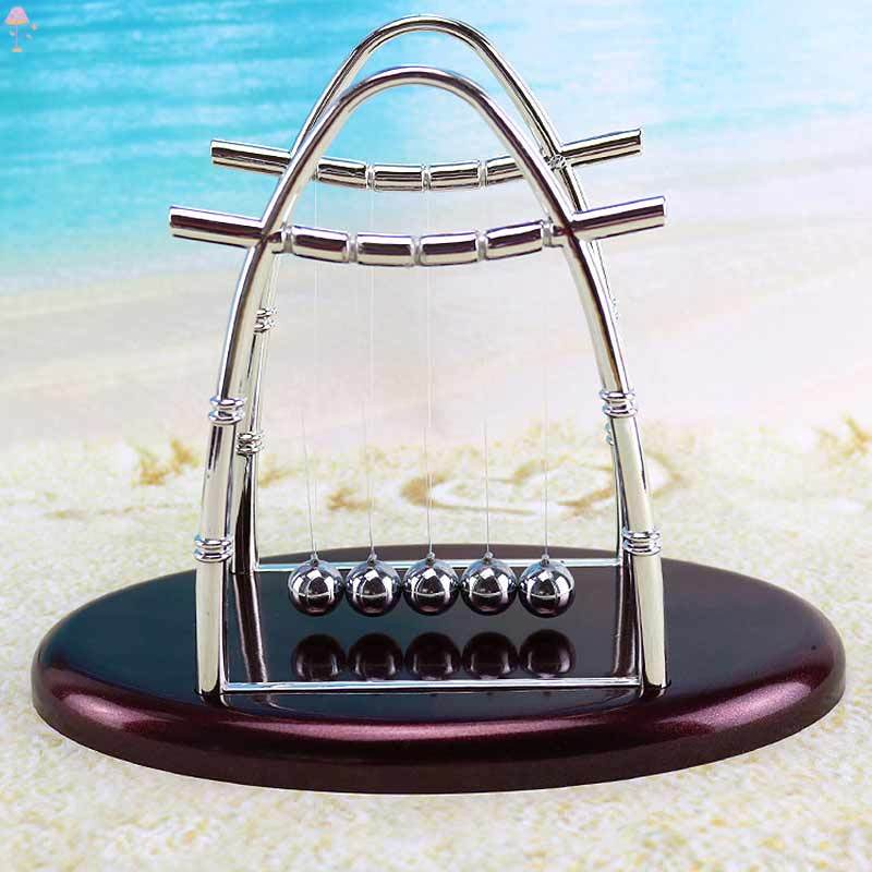 Đồ Chơi Bóng Cân Bằng Vật Lý Bảo Toàn Năng Lượng Bằng Kim Loại Để Bàn Trang Trí