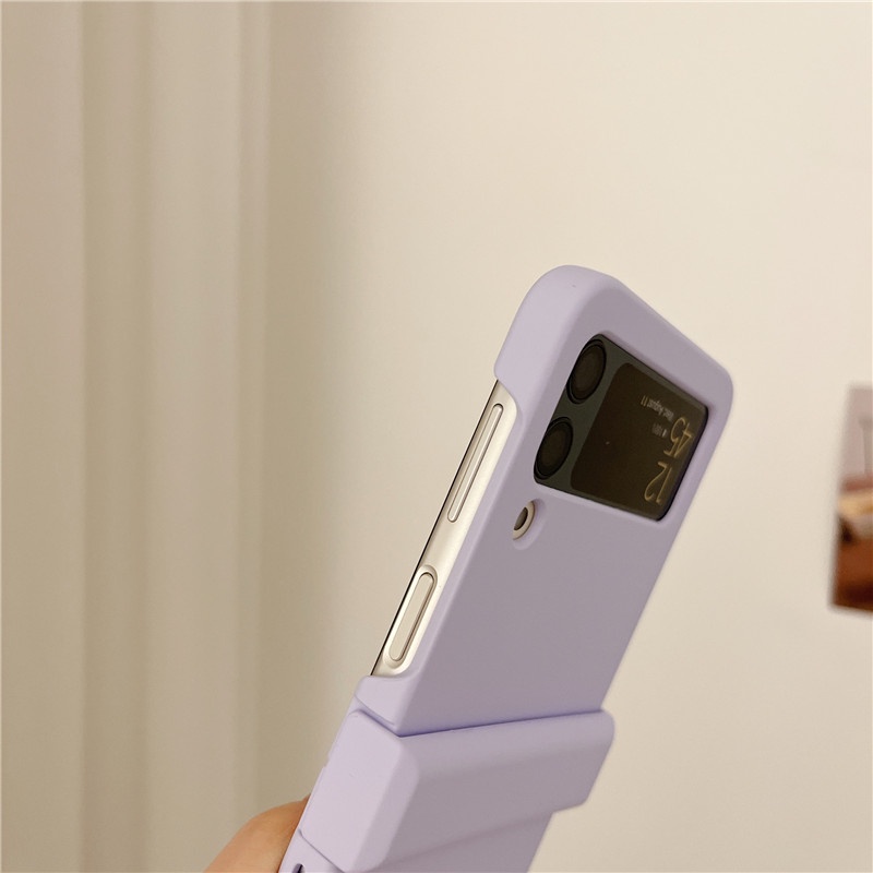 Ốp Điện Thoại Màu Macaron Mặt Nhám Chống Sốc Cho Samsung Galaxy Z Flip 4 Z Flip 3 Zflip 3 Z Flip 4 Flip 3