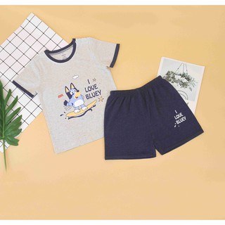 [Mã BMLT30 giảm đến 30K đơn 299K] DMB318 Bộ quần áo cài vai cộc tay Dokma (9-36M)