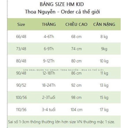 Quần Legging HM cho bé