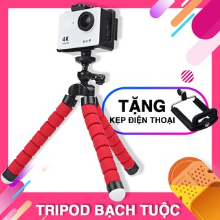 Combo Giá đỡ 3 chân đa năng ( tripod mini ) và Đầu kẹp điện thoại dùng cho máy ảnh hoặc điện thoại