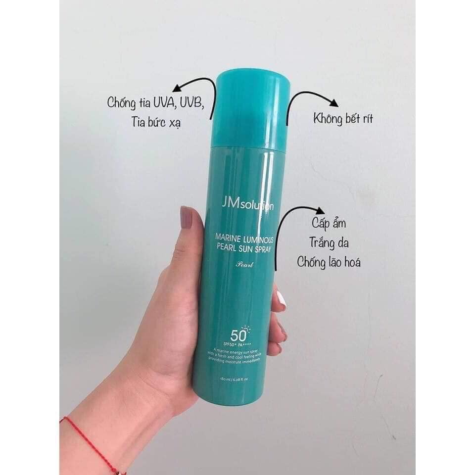 Xịt Chống Nắng Ngọc Trai JM SOLUTION SUN SPRAY SPF50+ PA+++