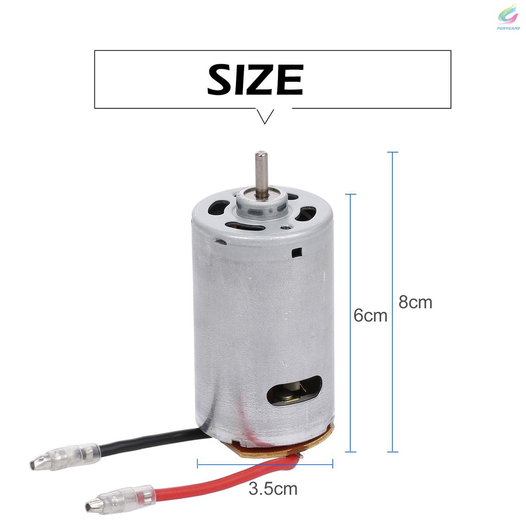 Động Cơ Chổi Than 550 7.4v 25000rpm Thay Thế Cho Xe Điều Khiển Từ Xa Wltoys Xk 144001