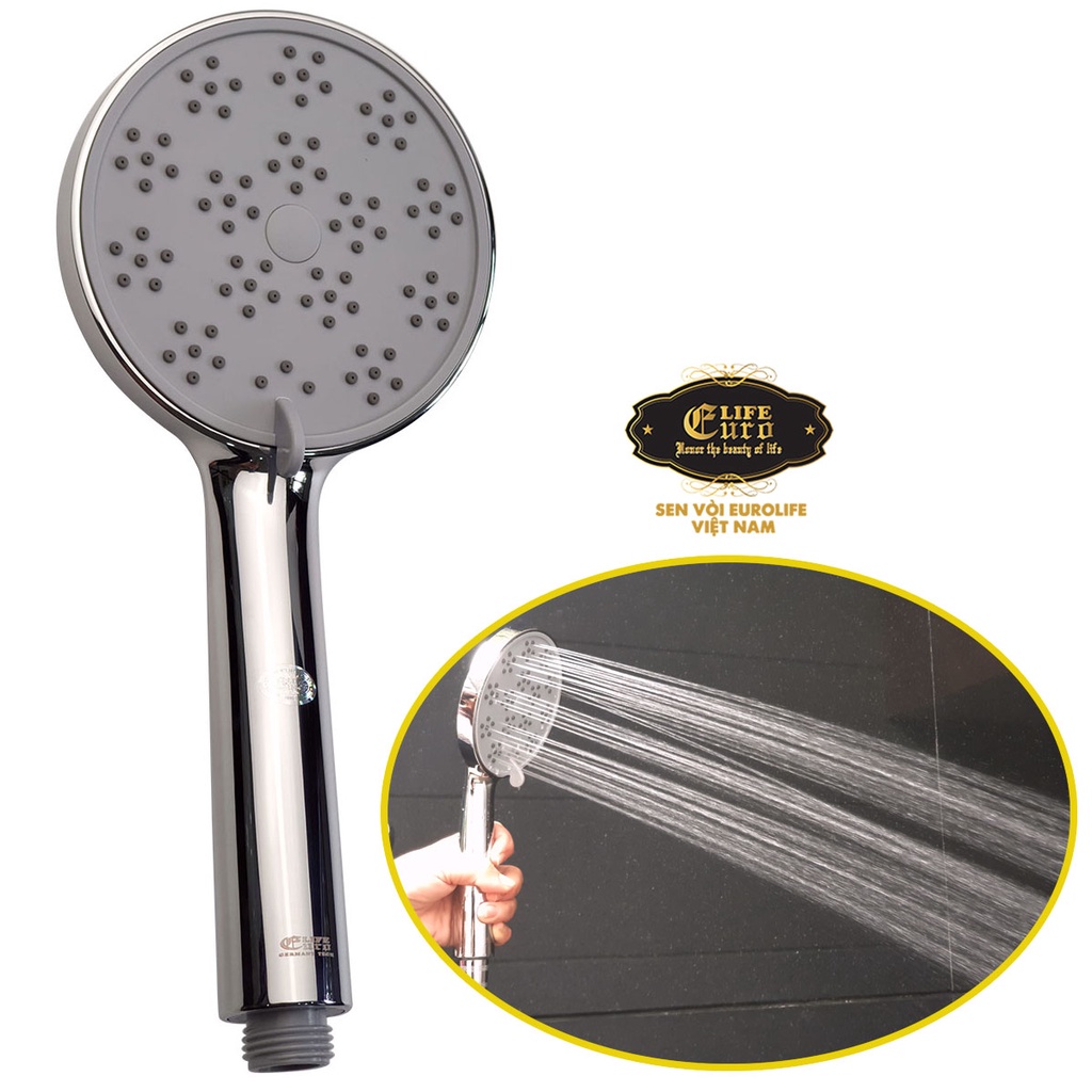 Tay sen siêu tăng áp, 3 chế độ chảy Eurolife EL-H124 - CHỈ CÓ TAY SEN