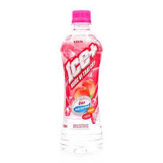NƯỚC TRÁI CÂY ICE+ HƯƠNG ĐÀO - NHO XANH CHAI 490ML