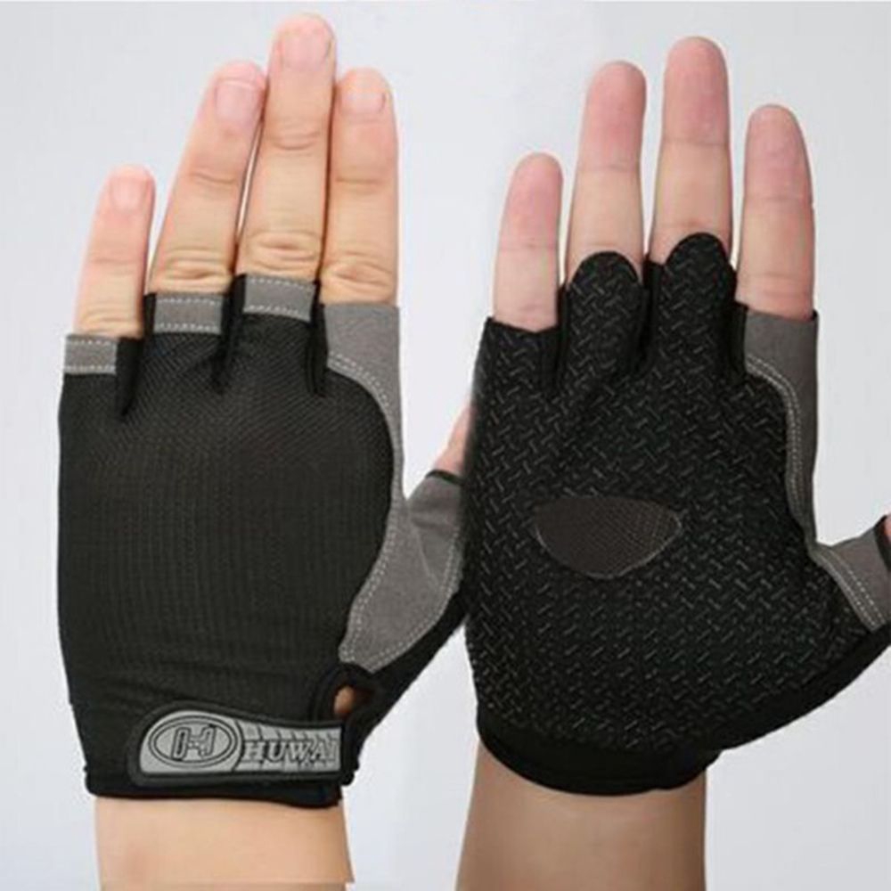 Găng tay hở ngón unisex luyện tập thể thao chuyên dụng