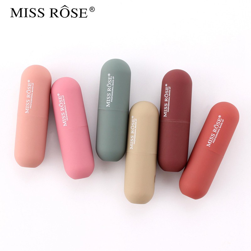 MISS ROSE 6Colors Matte Tubes Waterproof Long Lasting Lipstick Z3