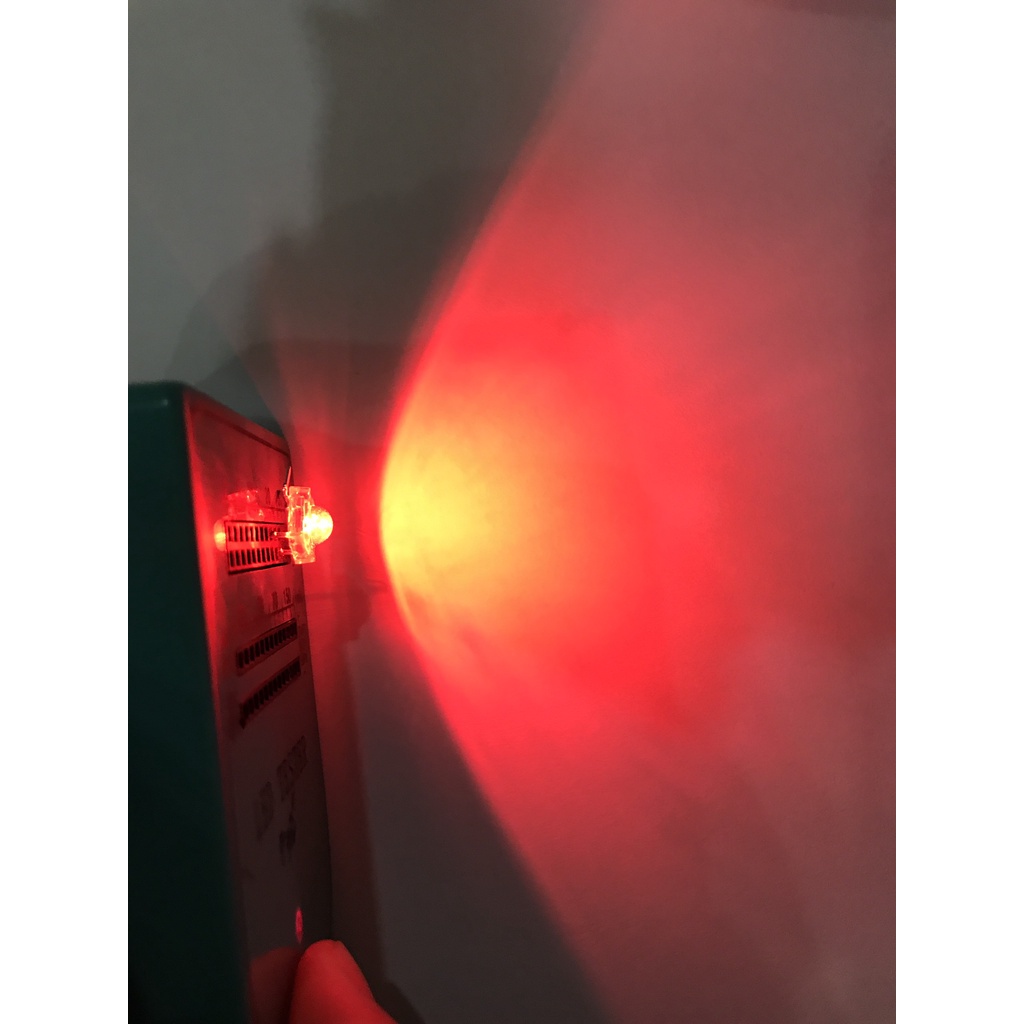 Led High Flux vuông 4 chân đầu bóng 5mm siêu sáng