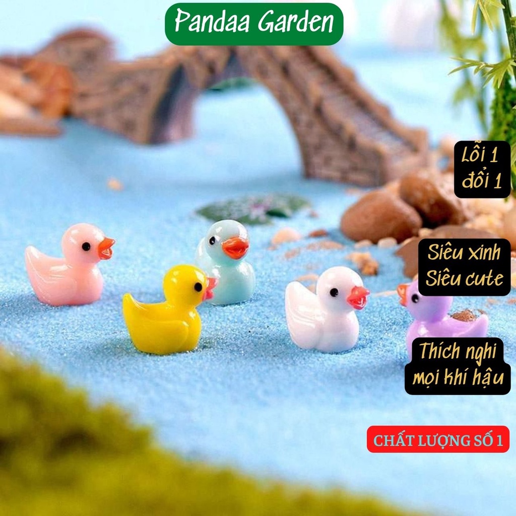 Phụ kiên trang trí chú vịt con siêu cute, siêu đáng yêu, đủ màu sắc