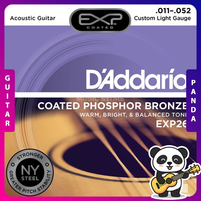 [Chính hãng] Dây Đàn Guitar Acoustic D'Addario EXP 26 [Size 11]