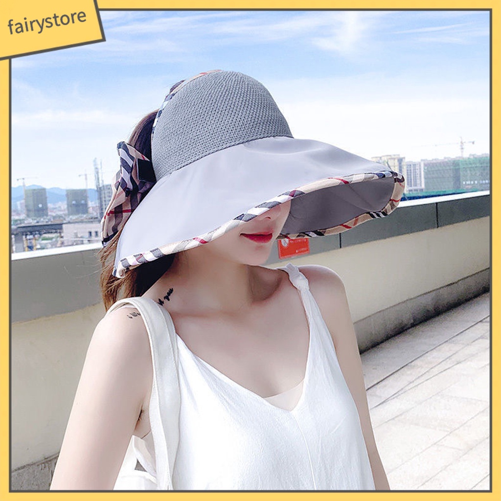 Nón Vành Rộng Bằng Polyester Thoáng Khí Dành Cho Nữ