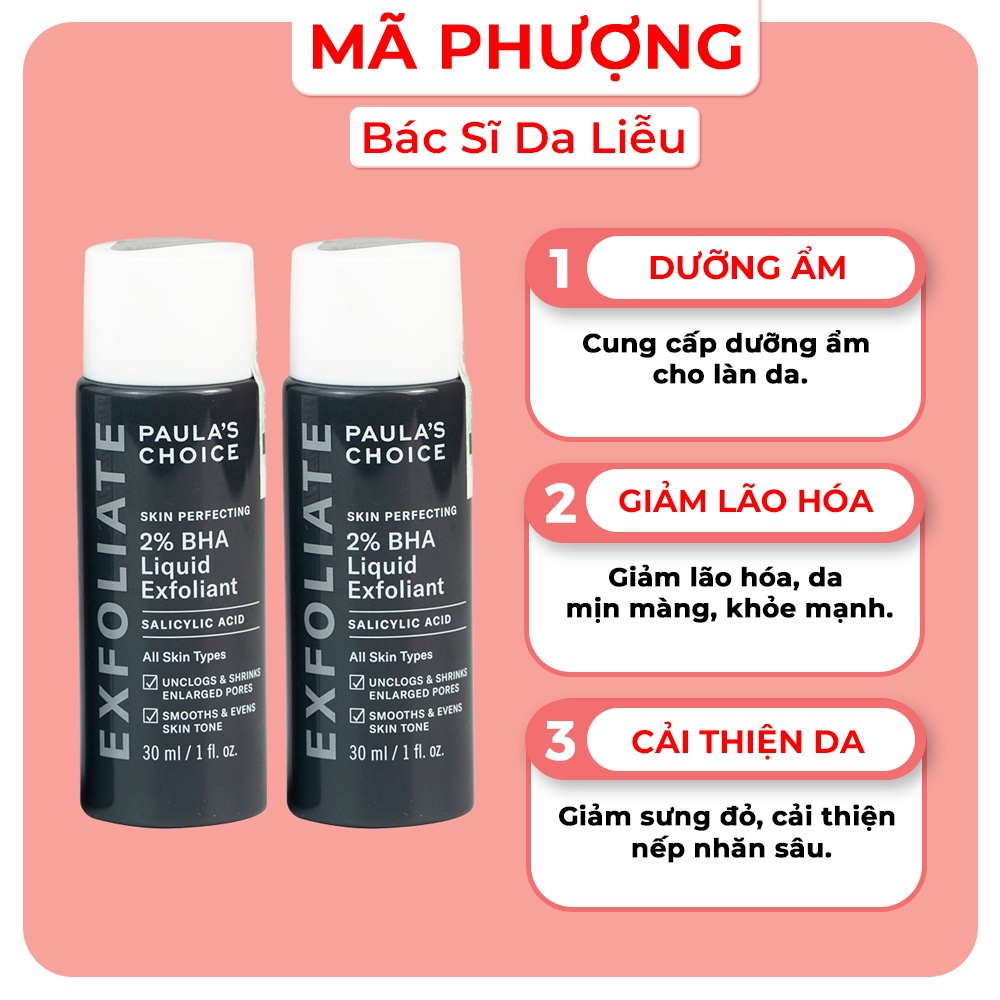 BHA 2% LIQUID Tẩy da chết hoá học Paulachoice