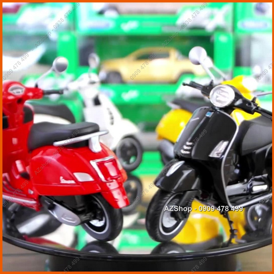 Xe Mô Hình Vespa GTS Super - Piaggio Maisto - Tỉ Lệ 1:12