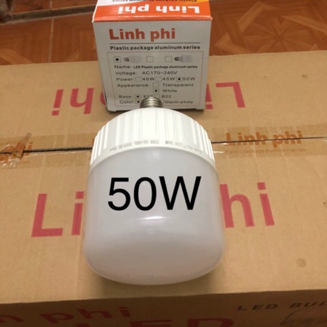 Combo 2 bóng đèn led Linh Phi cao cấp 50W