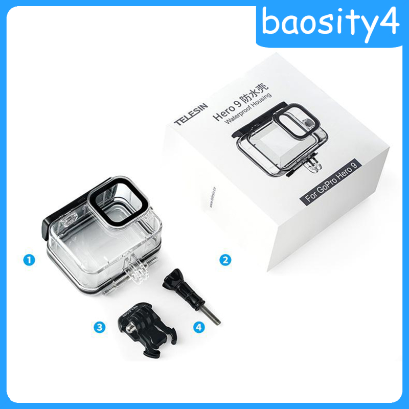 Vỏ Bảo Vệ Chống Nước Trong Suốt Cho Gopro Hero 9 - Màu Đen | BigBuy360 - bigbuy360.vn