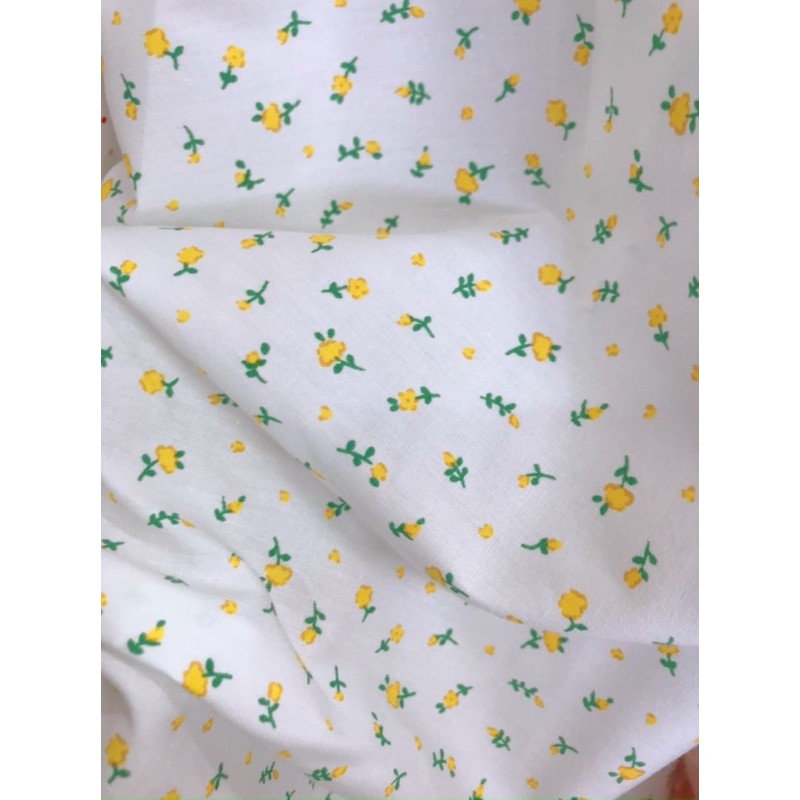 vải thô boi hoa phi yến mịn mát