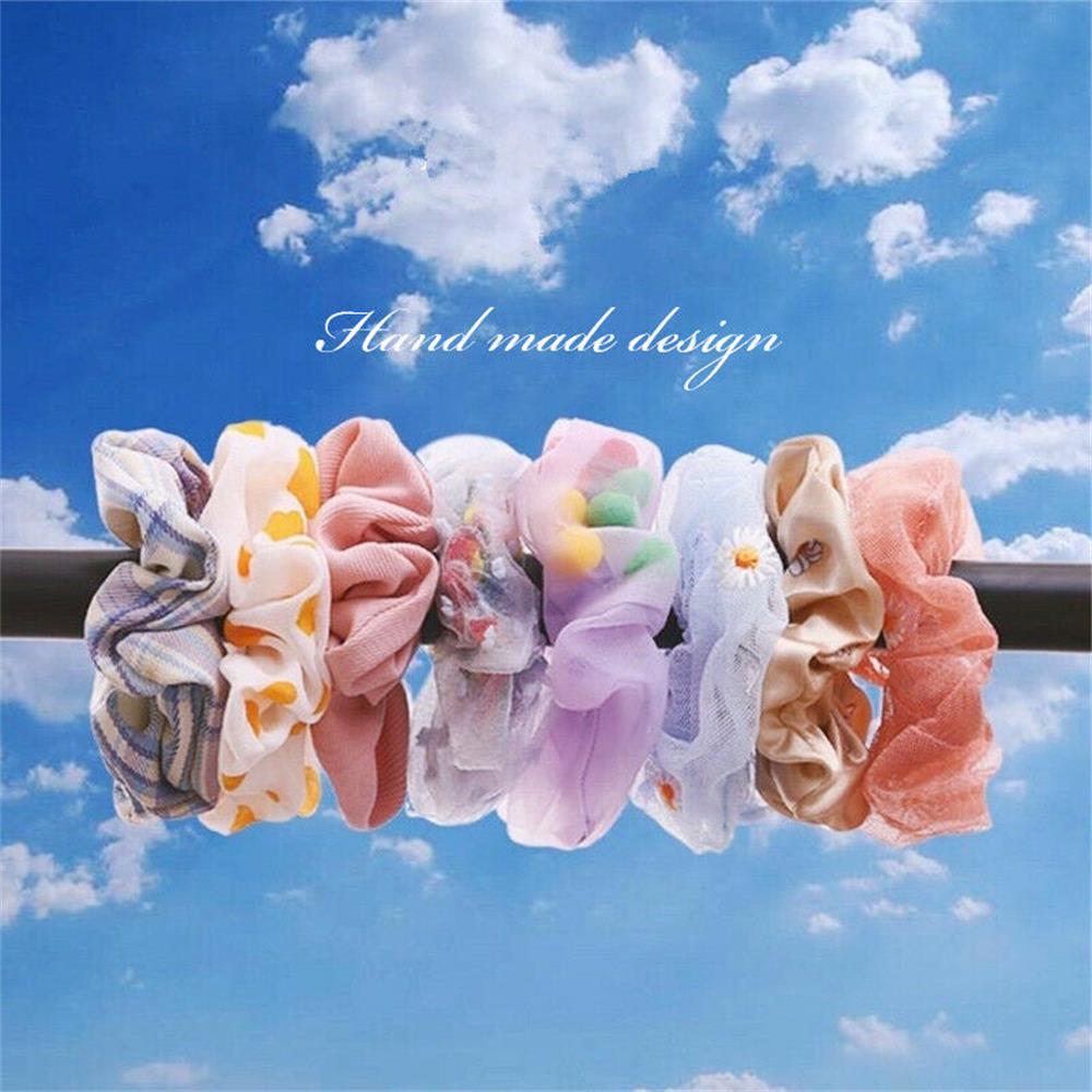 Dây Buộc Tóc Đính Hoa Cúc Xinh Xắn