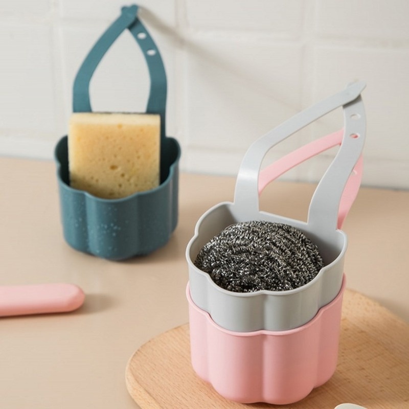 Giá Đỡ Xà Phòng/Mút Rửa Chén Ráo Nước Tùy Chỉnh Tiện Dụng Cho Nhà Bếp/ Nhà Tắm