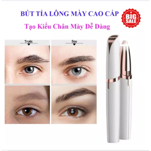 [Loại Tốt] Bút Cạo Lông Mày,Máy Tỉa Chân Mày Mini Dùng Pin AAA Tiện Dụng Cắt Tỉa Lông Đa Năng