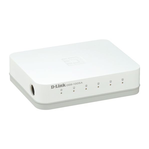 D-Link Bộ chi tín hiệu mạng 5 cổng gigabit - Thiết bị chuyển mạch D-LINK DGS-1005A - Hàng Chính Hãng