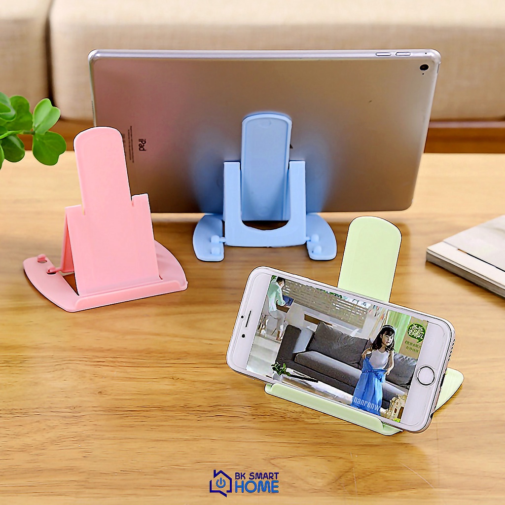 Giá Đỡ Điện Thoại DI Động, Máy Tính Bảng, Ipad Giá Rẻ - Giá Điện Thoại Bằng Nhựa 2 Mức độ Nghiêng điều Chỉnh