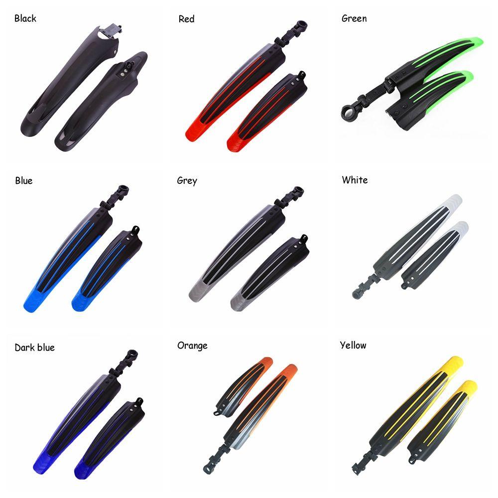 WATTLE Set 2 Tấm Chắn Bùn Trước / Sau Hai Màu Thời Trang Cho Xe Đạp