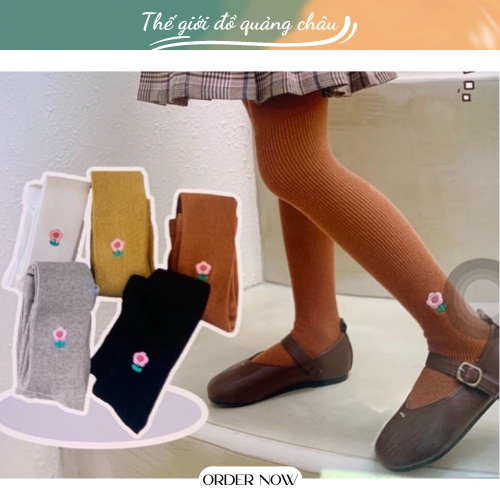 Quần tất len họa tiết hoa HOT hàng quảng châu cao cấp  ( QTL4)