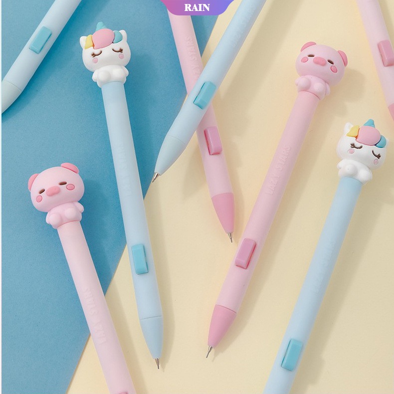 Bút Chì Cơ 0.5mm Họa Tiết Kỳ Lân Hoạt Hình Sáng Tạo Cho Học Sinh