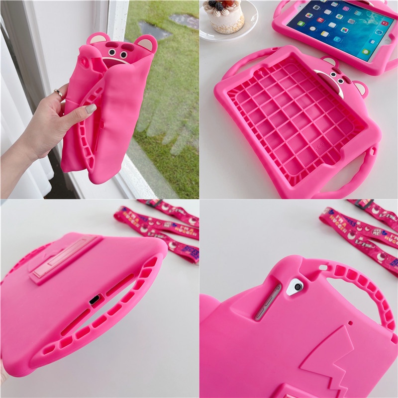 Mới Ốp Máy Tính Bảng Silica Chống Rơi Hình LOSOT Vui Nhộn Cho New ipad 2021 ipad10.2 Mini1/2/3 Mini5 ipad4 ipad Air2 Air5 10.9 ipad7th