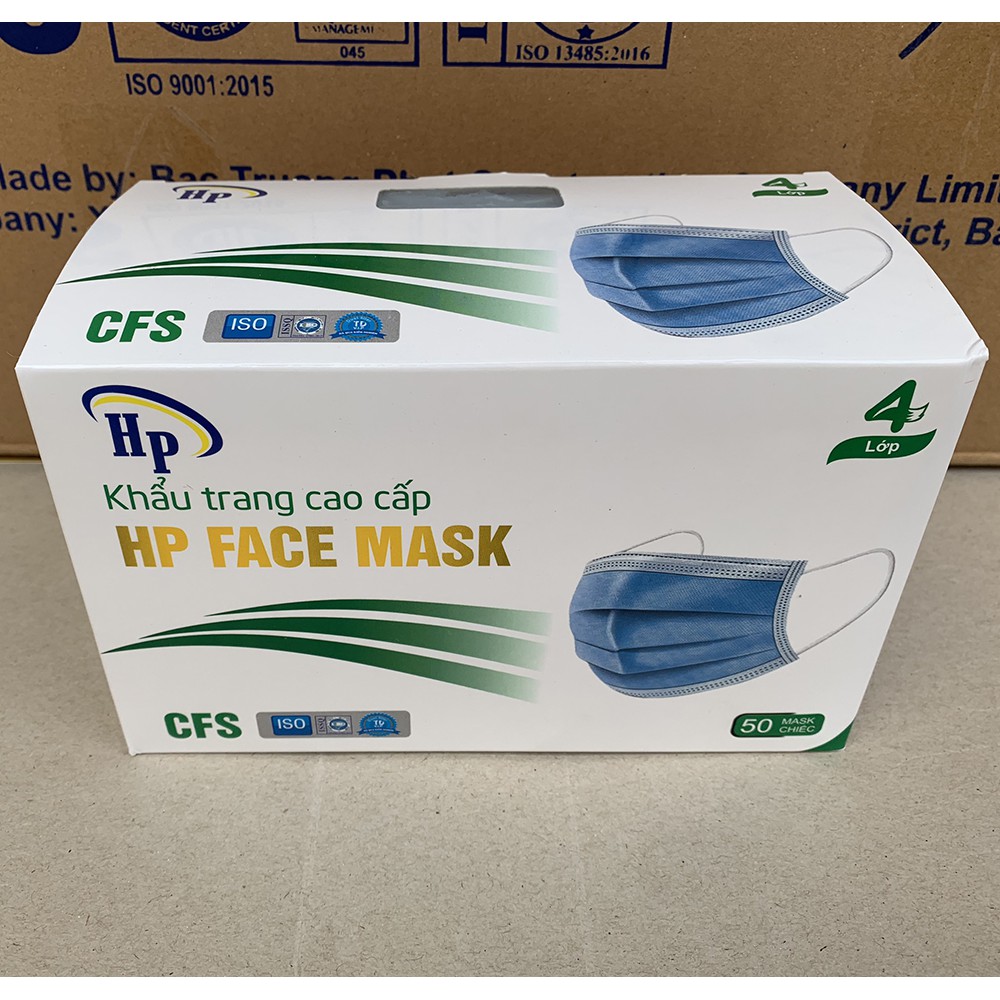 Hộp 50 khẩu trang y tế kháng khuẩn chuẩn 4 lớp công ty | BigBuy360 - bigbuy360.vn