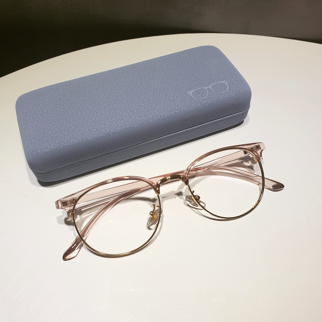 Gọng kính cận nam nữ thời trang mắt tròn viền mắt kim loại, kính cận cao cấp Qiwa Eyewear - 6214 | BigBuy360 - bigbuy360.vn