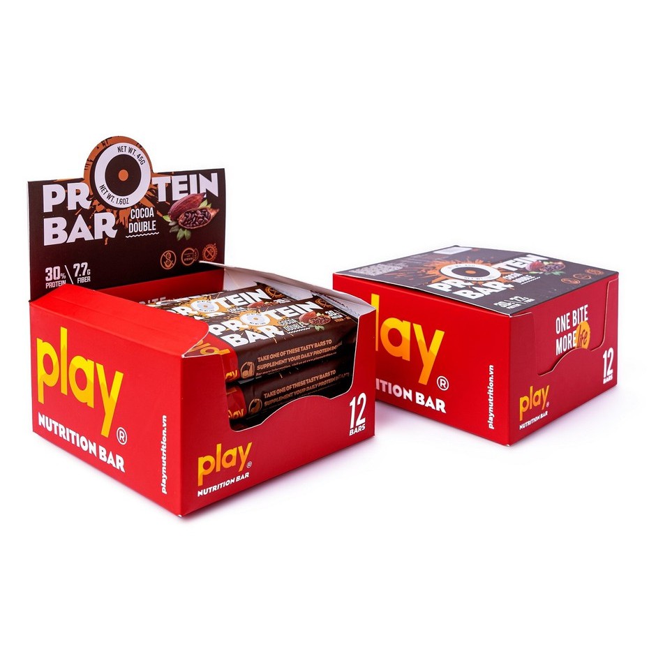 Thanh protein play vị cacao play protein bar cocoa double - ảnh sản phẩm 4