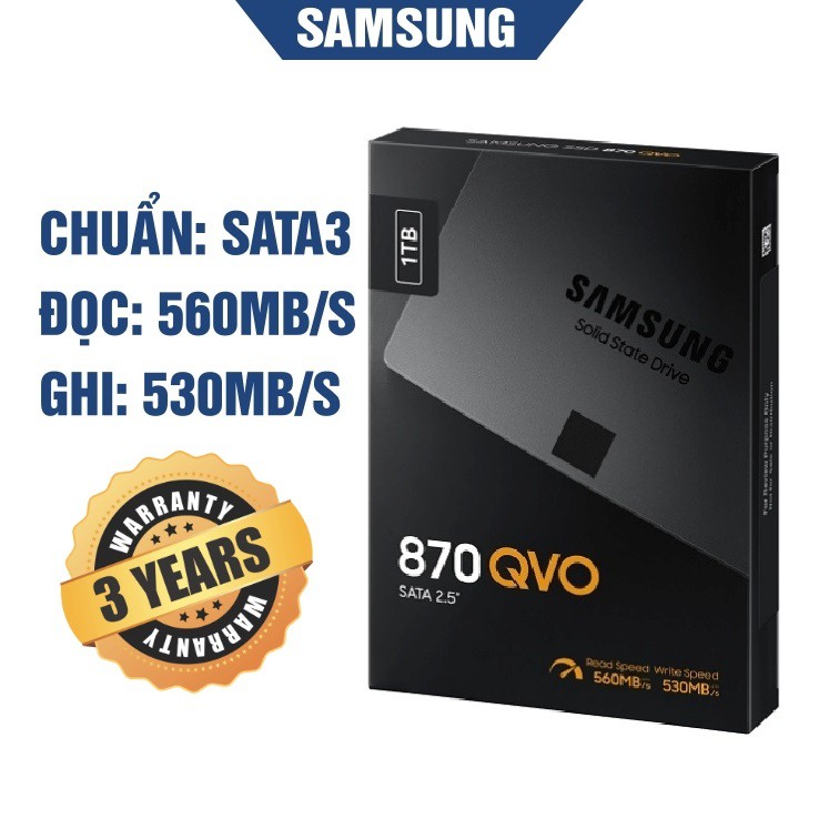 Ổ cứng SSD Samsung 870 QVO 1TB 2.5Inch thumbnail