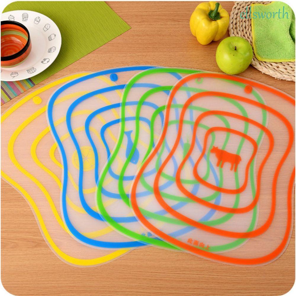 Thớt nhựa cắt thức ăn linh hoa chống vi khuẩn chống trượt thích hợp cho nhà bếp