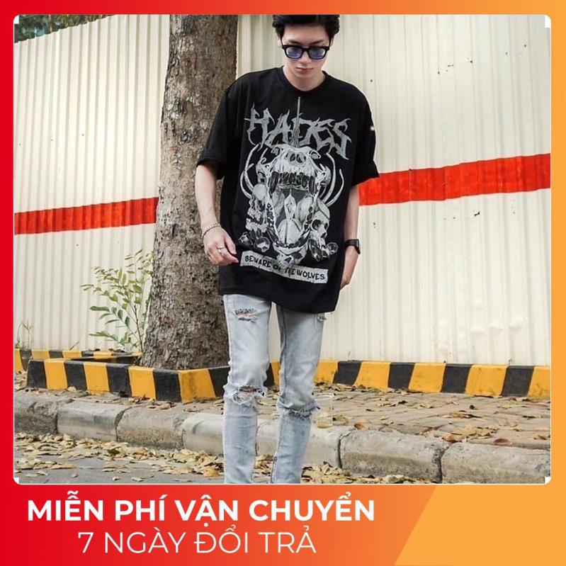 Áo thun tay lỡ HADES khủng long phông Unisex nam nữ Premium Cotton oversize form rộng AP