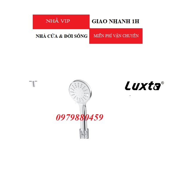Bộ Tay Dây Cao Cấp Luxta TX22, bát sen lớn, mạ crom sáng bóng, dây dẫn inox, Bảo Hành 1 Năm