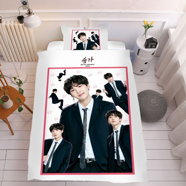 BỘ VỎ CHĂN GA GIƯỜNG GỐI BTS BT21 [ IB để đặt mẫu ]