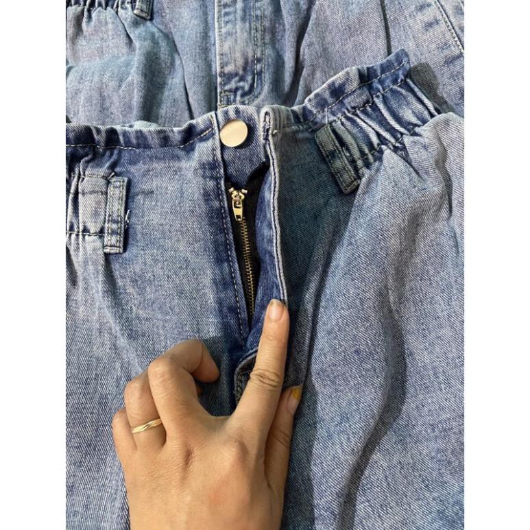 FreeShip $  ✨Big size✨ QUẦN JEANS BAGGY[video ảnh Thật] Cạp chun bèo chất đẹp