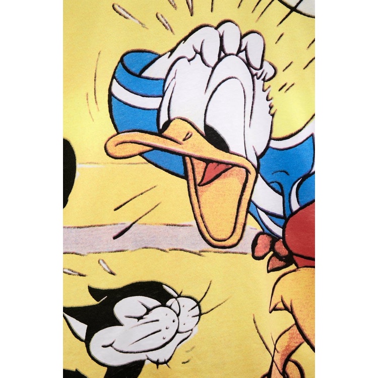 Áo thun nữ nắng tay in hình hoạt hình chú vịt Donald Disney bao cưng