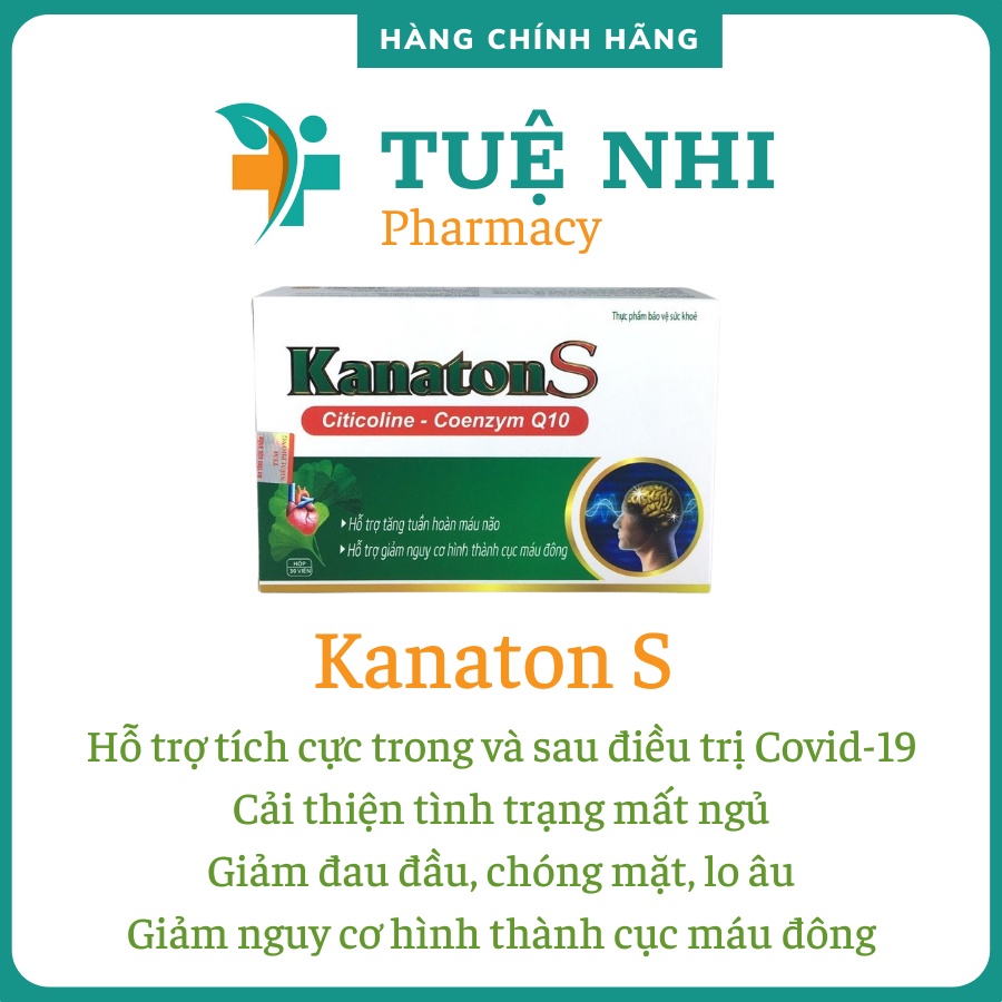KanatonS hoạt huyết, tăng tuần hoàn máu não, giảm nguy cơ hình thành cục máu đông - NT042